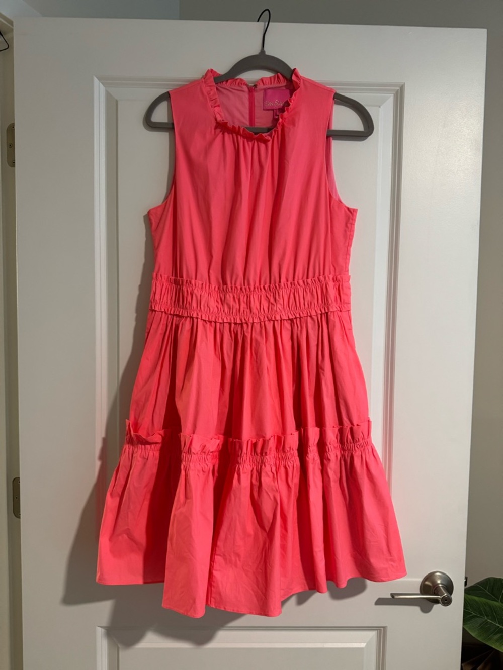 Lilly Pulitzer Sleeveless Tiered Mini Dress in Coral